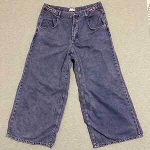 We The Free Free People Electric Feels Dropped Wide Leg Purple Womens W35 L29